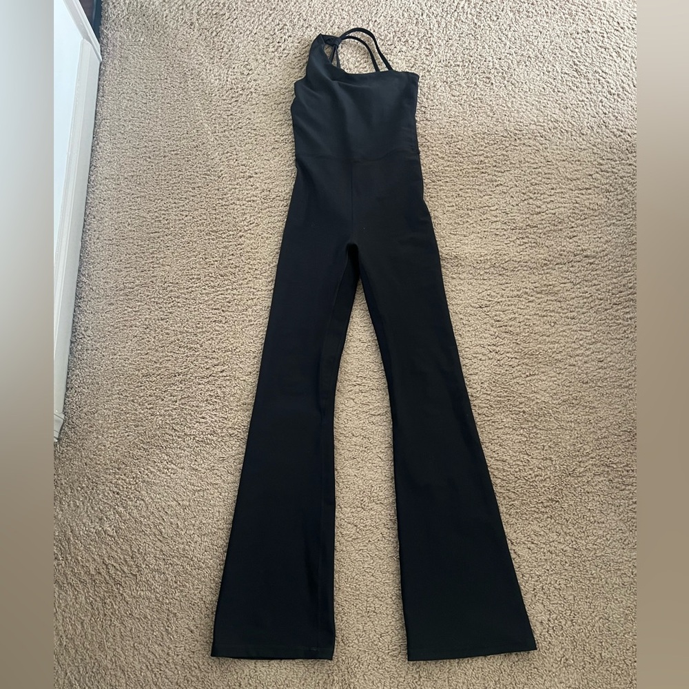 Abercrombie & Fitch Black Flare Jumpsuit